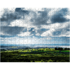 Puzzle - Dark Skies over County Clare's Fergus Estuary near Ennis - James A. Truett - Moods of Ireland - Irish Art