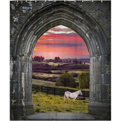 Shower Curtain - Horse at Sunrise in County Clare - Moods of Ireland