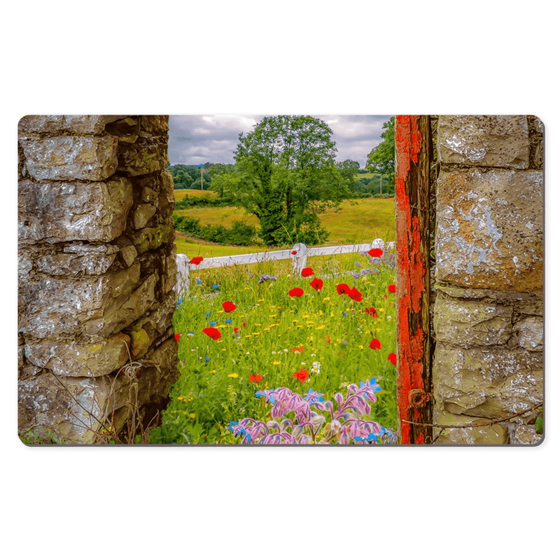 Desk Mat - Summer Wildflower Meadow, Ballynacally, County Clare - James A. Truett - Moods of Ireland - Irish Art