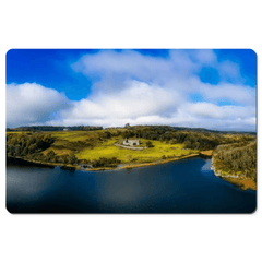 Desk Mat - Killone Abbey and Lake on Newhall Estate, County Clare - James A. Truett - Moods of Ireland - Irish Art