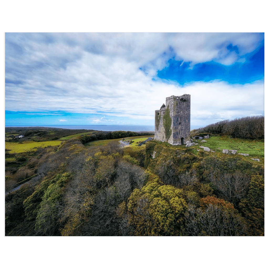 Print - Ballinalacken Castle Vista of Atlantic Ocean, County Clare - James A. Truett - Moods of Ireland - Irish Art