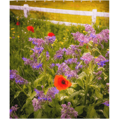 Shower Curtain - Wildflower Meadow at Ballynacally, County Clare - James A. Truett - Moods of Ireland - Irish Art