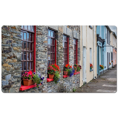Desk Mat - Colourful Carrigaholt Village, Loophead Peninsula, County Clare - James A. Truett - Moods of Ireland - Irish Art