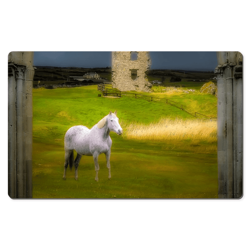 Desk Mat - Dough Castle in Lahinch, County Clare - James A. Truett - Moods of Ireland - Irish Art