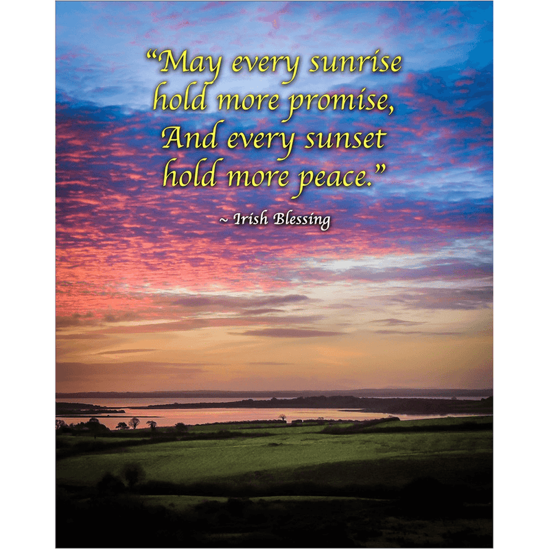 Irish Blessing Print - May Every Sunrise Hold More Promise Irish Blessing - James A. Truett - Moods of Ireland - Irish Art