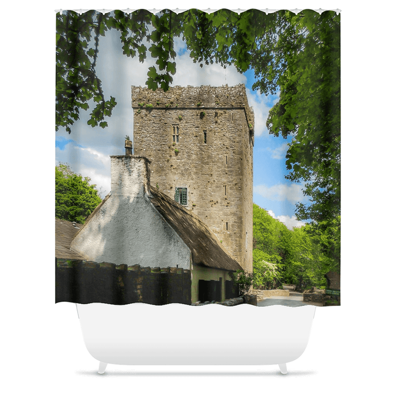 Shower Curtain - Yeats Thoor Ballylee in Summer - James A. Truett - Moods of Ireland - Irish Art