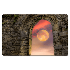 Desk Mat - Wolf Moon at Sunrise over County Clare - James A. Truett - Moods of Ireland - Irish Art
