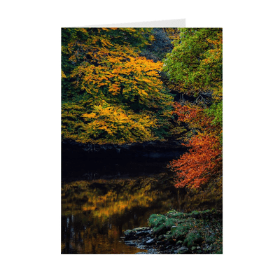 Folded Note Cards - Autumn on Ireland's Cloon River, County Clare - James A. Truett - Moods of Ireland - Irish Art
