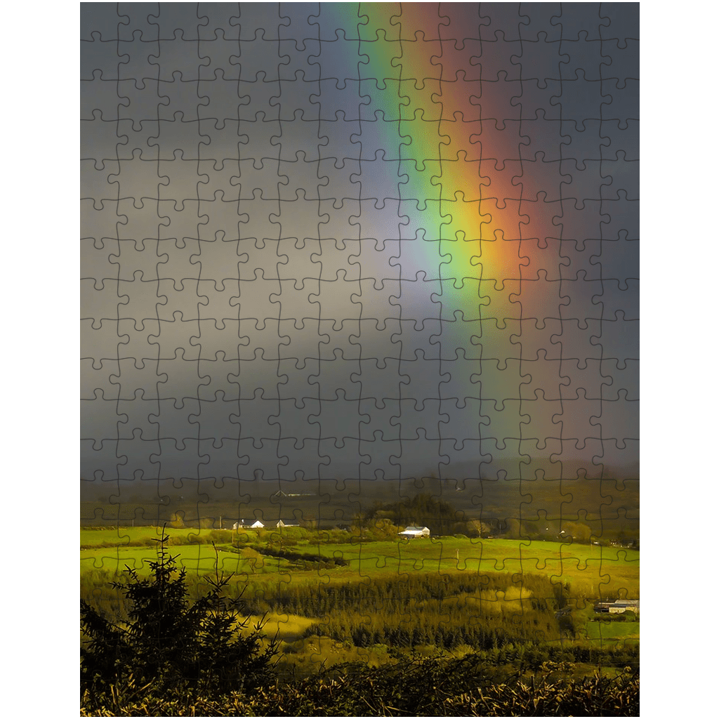 Puzzle - Vibrant Rainbow over County Clare Countryside - James A. Truett - Moods of Ireland - Irish Art