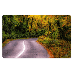 Desk Mat - Rural Irish Road under Autumn Canopy, County Clare - James A. Truett - Moods of Ireland - Irish Art