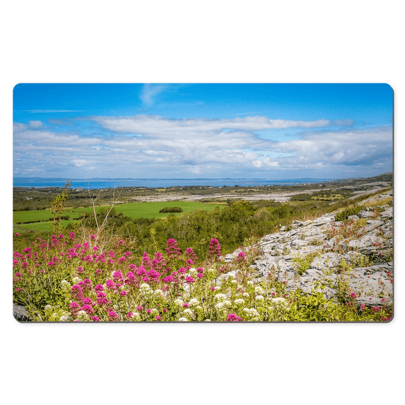 Desk Mat - Burren View to Galway Bay - James A. Truett - Moods of Ireland - Irish Art