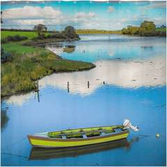 Shower Curtain - Shannon Estuary Reflections, County Clare - James A. Truett - Moods of Ireland - Irish Art