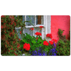 Desk Mat - Irish Cottage Window at Bunratty Castle, County Clare - James A. Truett - Moods of Ireland - Irish Art