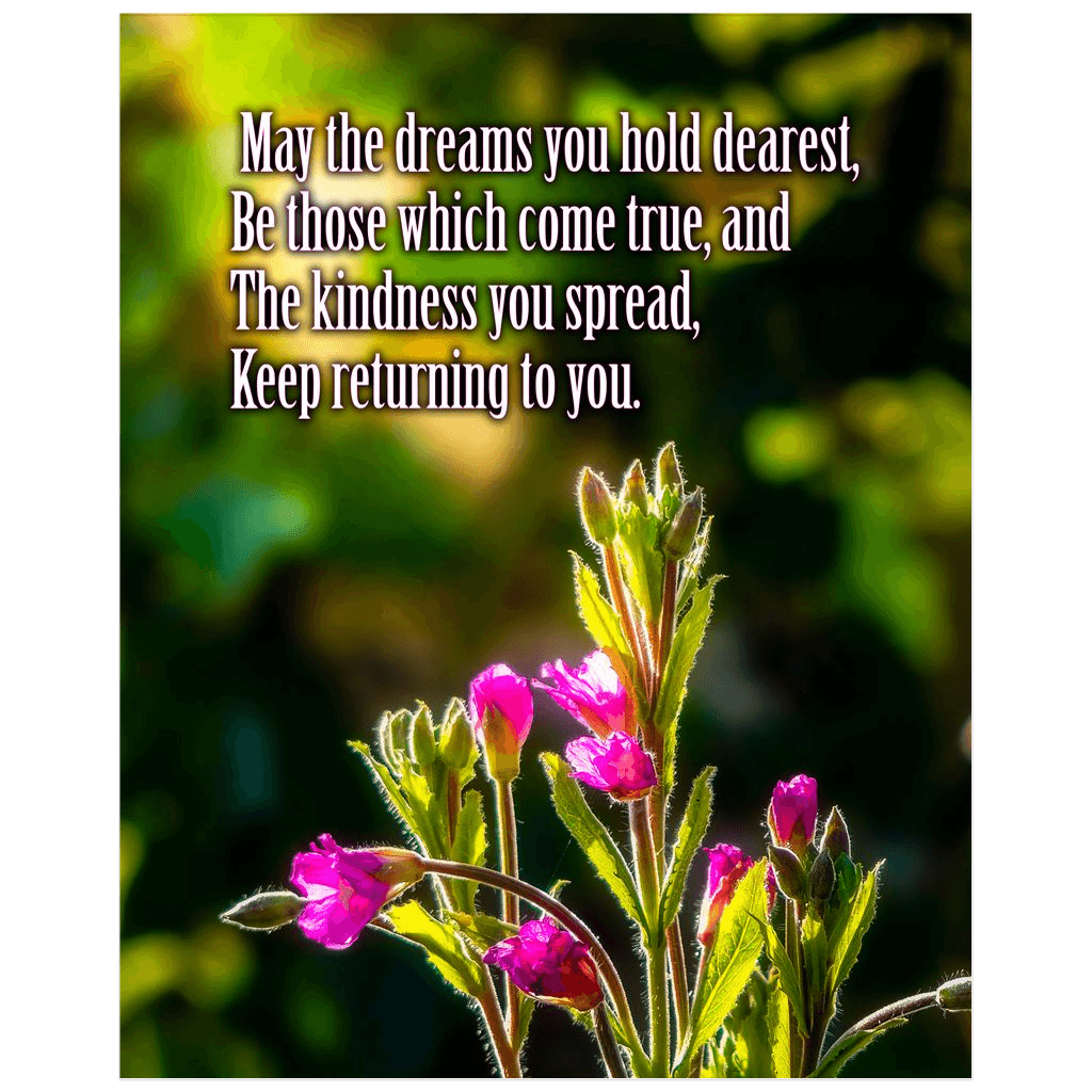 Irish Blessing Print - May the Dreams You Hold Dearest - James A. Truett - Moods of Ireland - Irish Art