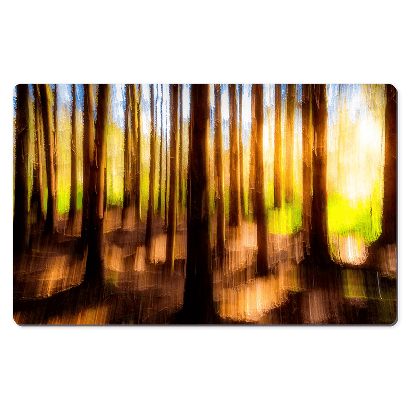 Desk Mat - Sun through the Woods Abstract, County Clare - James A. Truett - Moods of Ireland - Irish Art