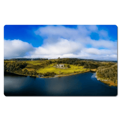 Desk Mat - Killone Abbey and Lake on Newhall Estate, County Clare - James A. Truett - Moods of Ireland - Irish Art