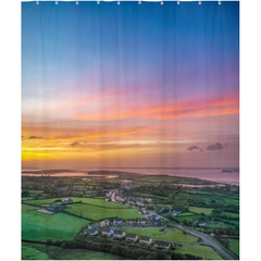 Shower Curtain - Blue Sky over Sunrise, Kildysart, County Clare - James A. Truett - Moods of Ireland - Irish Art