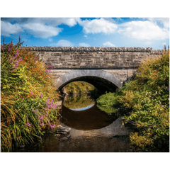 Print - Arched Bridge over Wildflower-lined Stream, County Clare