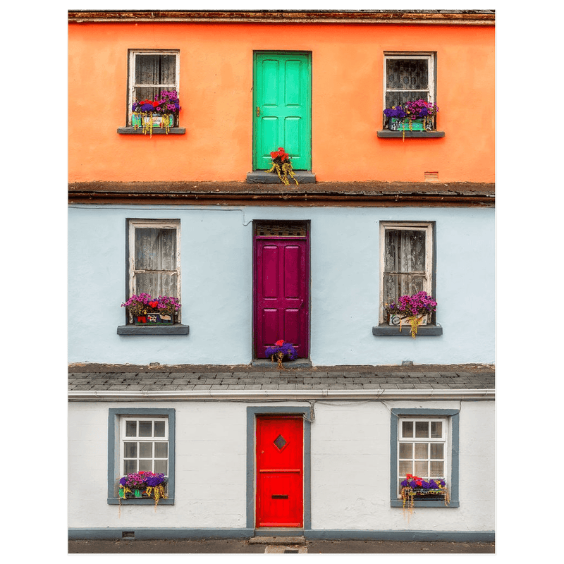 Print - Cottages of Labasheeda, County Clare - Moods of Ireland