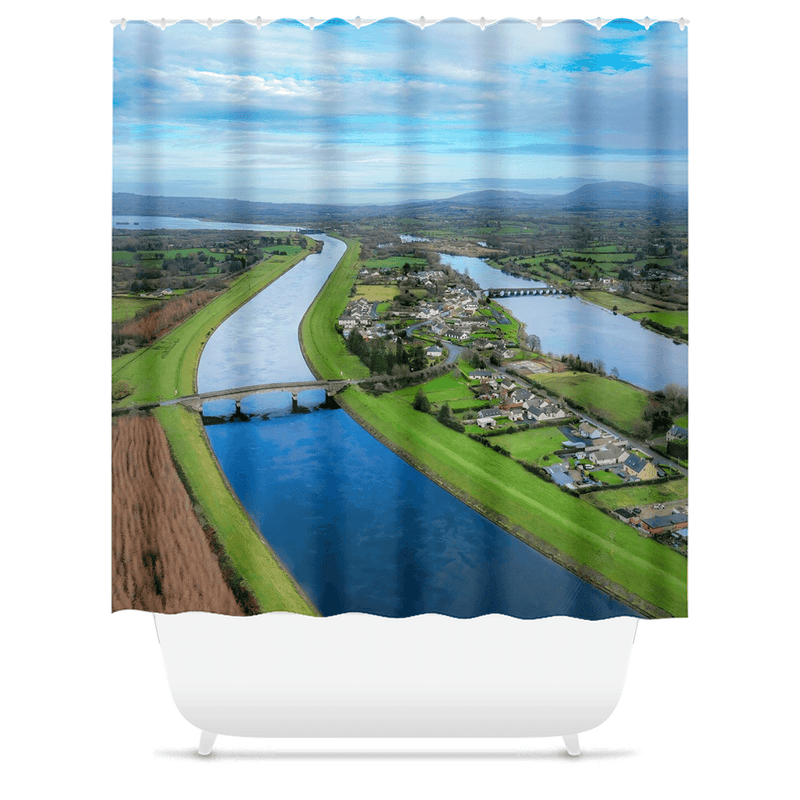 Shower Curtain - O'Briensbridge, County Clare - James A. Truett - Moods of Ireland - Irish Art