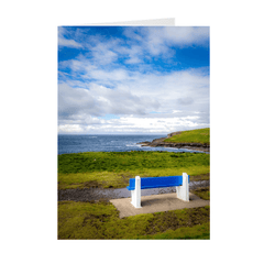 Folded Note Cards - Bench on Kilkee Bay, Wild Atlantic Way, Ireland - James A. Truett - Moods of Ireland - Irish Art