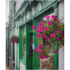 Shower Curtain - F. O'Dea's Shop, Kinvara, County Galway - James A. Truett - Moods of Ireland - Irish Art