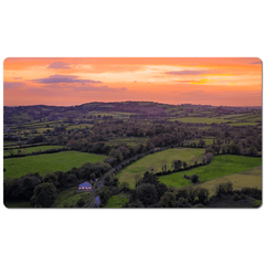 Desk Mat - Sunset over Kildysart Countryside, County Clare, Ireland - James A. Truett - Moods of Ireland - Irish Art