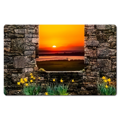 Desk Mat - Magical Irish Sunrise, County Clare, Ireland - James A. Truett - Moods of Ireland - Irish Art