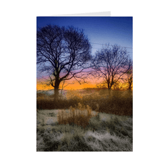 Folded Note Cards - Frosty Morning at Sunrise over Kildysart, County Clare - James A. Truett - Moods of Ireland - Irish Art