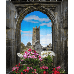 Shower Curtain - Summer at Quin Abbey, County Clare - James A. Truett - Moods of Ireland - Irish Art