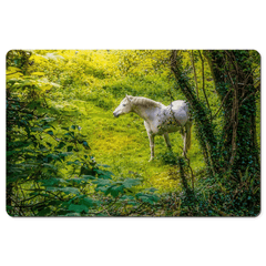 Desk Mat - White Horse in 40 Shades of Green, County Clare - James A. Truett - Moods of Ireland - Irish Art