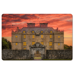 Desk Mat -Sunset at Portumna Castle, County Galway - James A. Truett - Moods of Ireland - Irish Art
