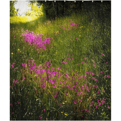 Shower Curtain - Roadside Wildflowers in County Clare, Ireland - James A. Truett - Moods of Ireland - Irish Art