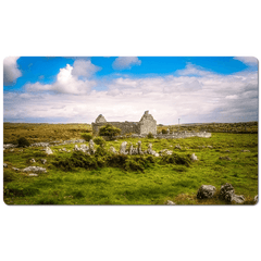 Desk Mat - Ruins of Carran Church, in the Burren, County Clare - James A. Truett - Moods of Ireland - Irish Art