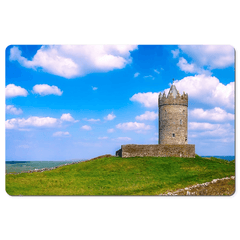 Desk Mat - Castle on a Hill, Doonagore, County Clare - James A. Truett - Moods of Ireland - Irish Art
