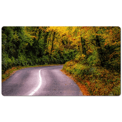 Desk Mat - Rural Irish Road under Autumn Canopy, County Clare - James A. Truett - Moods of Ireland - Irish Art