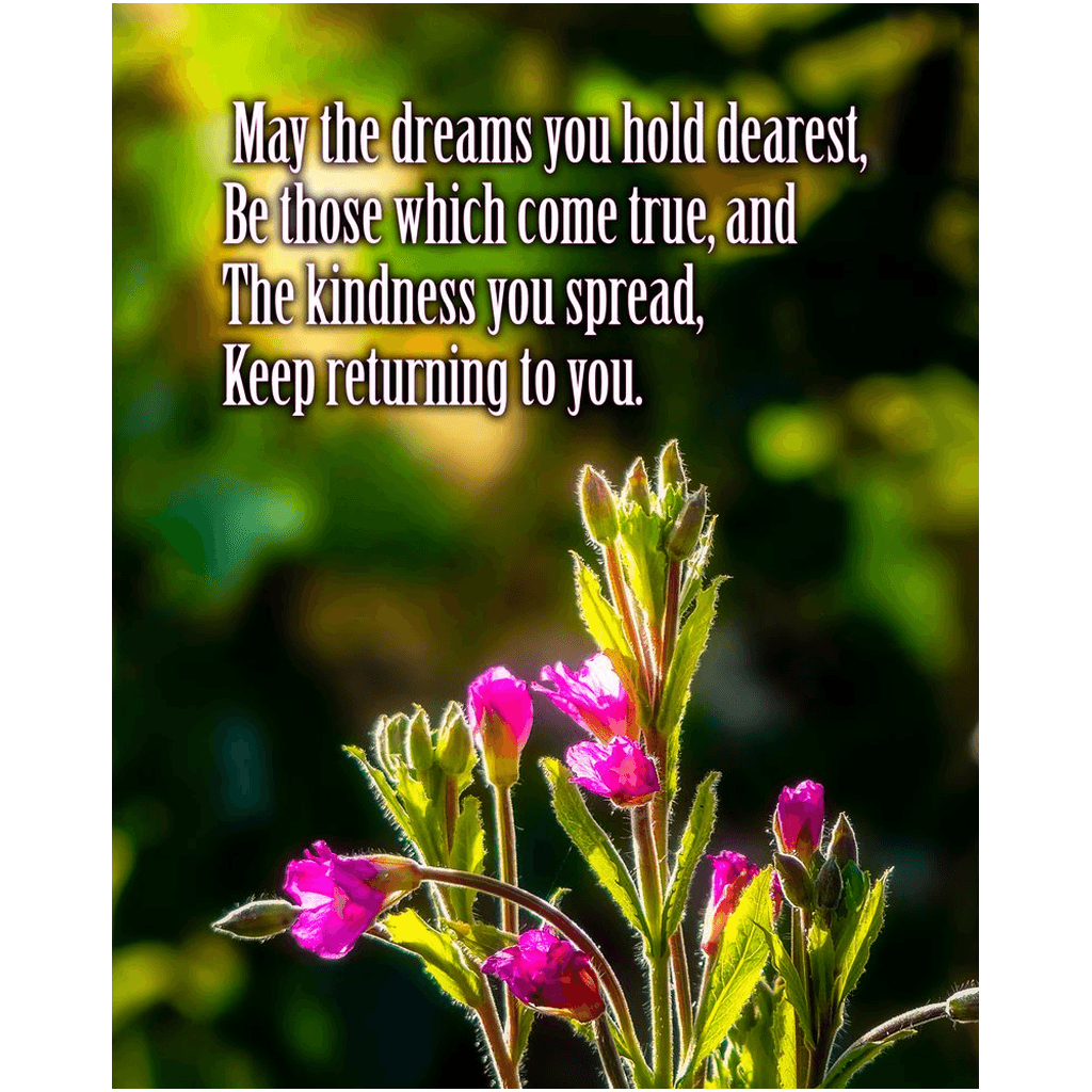 Irish Blessing Print - May the Dreams You Hold Dearest - James A. Truett - Moods of Ireland - Irish Art