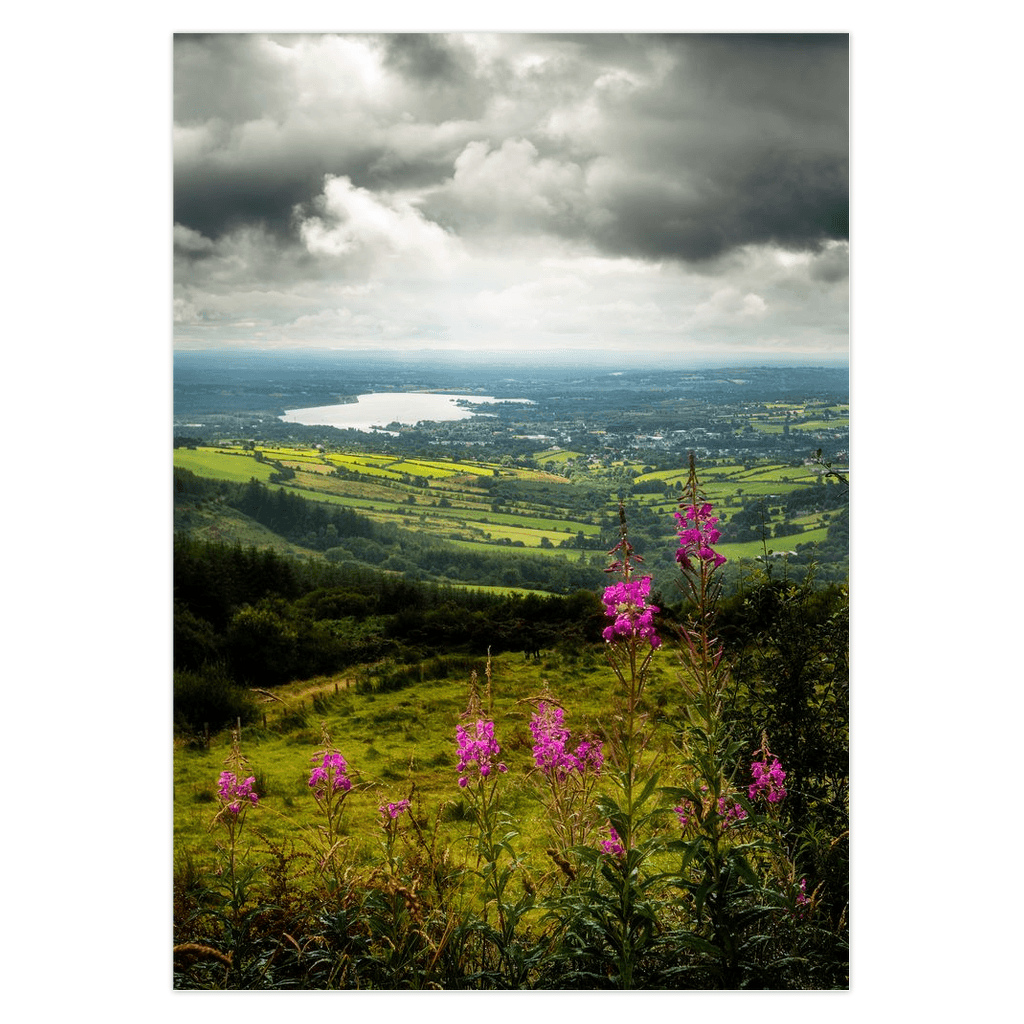 Folded Note Cards - Stormy Vista from County Tipperary to County Clare - Moods of Ireland