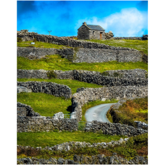 Print - Stone Cottage on a Hill, Inisheer, Aran Islands, County Galway - James A. Truett - Moods of Ireland - Irish Art