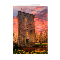 Folded Note Cards - Thoor Ballylee at Sunset, County Galway - James A. Truett - Moods of Ireland - Irish Art