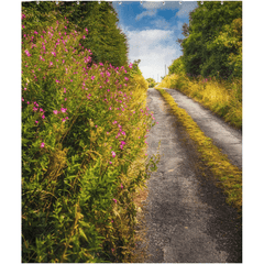 Shower Curtain - Roadside Wildflowers at Kilkerin Point, County Clare - Moods of Ireland