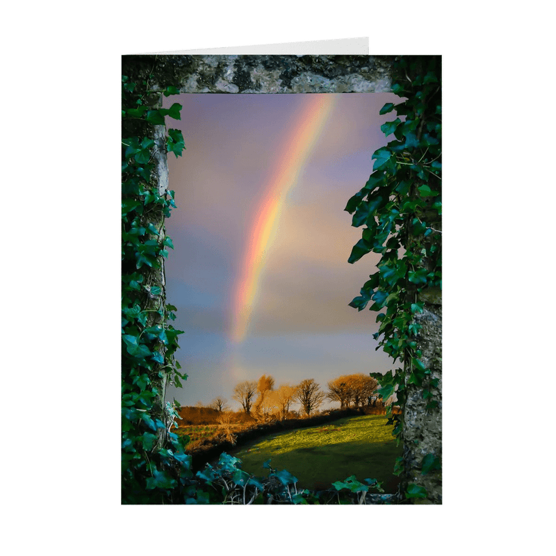 Folded Note Cards - Rainbow in Paradise, County Clare - James A. Truett - Moods of Ireland - Irish Art