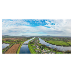 Panorama Canvas - Historic O'Briensbridge Village, County Clare - James A. Truett - Moods of Ireland - Irish Art