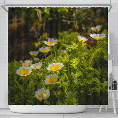 Shower Curtain - Irish Poached Egg Flowers Shower Curtain Moods of Ireland 