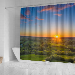 Shower Curtain - May Sunset over County Clare, Ireland Shower Curtain Moods of Ireland 