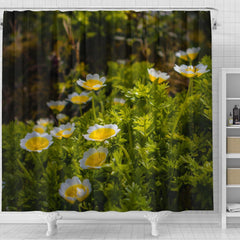 Shower Curtain - Irish Poached Egg Flowers Shower Curtain Moods of Ireland 