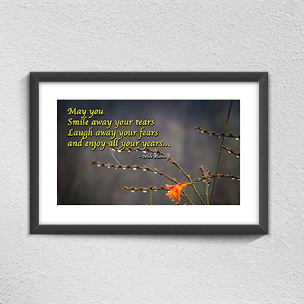 Irish Blessing Print – May you smile away your tears - James A. Truett - Moods of Ireland - Irish Art