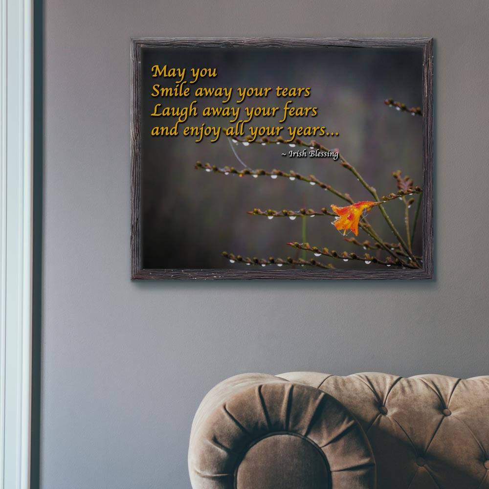 Irish Blessing Print – May you smile away your tears - James A. Truett - Moods of Ireland - Irish Art