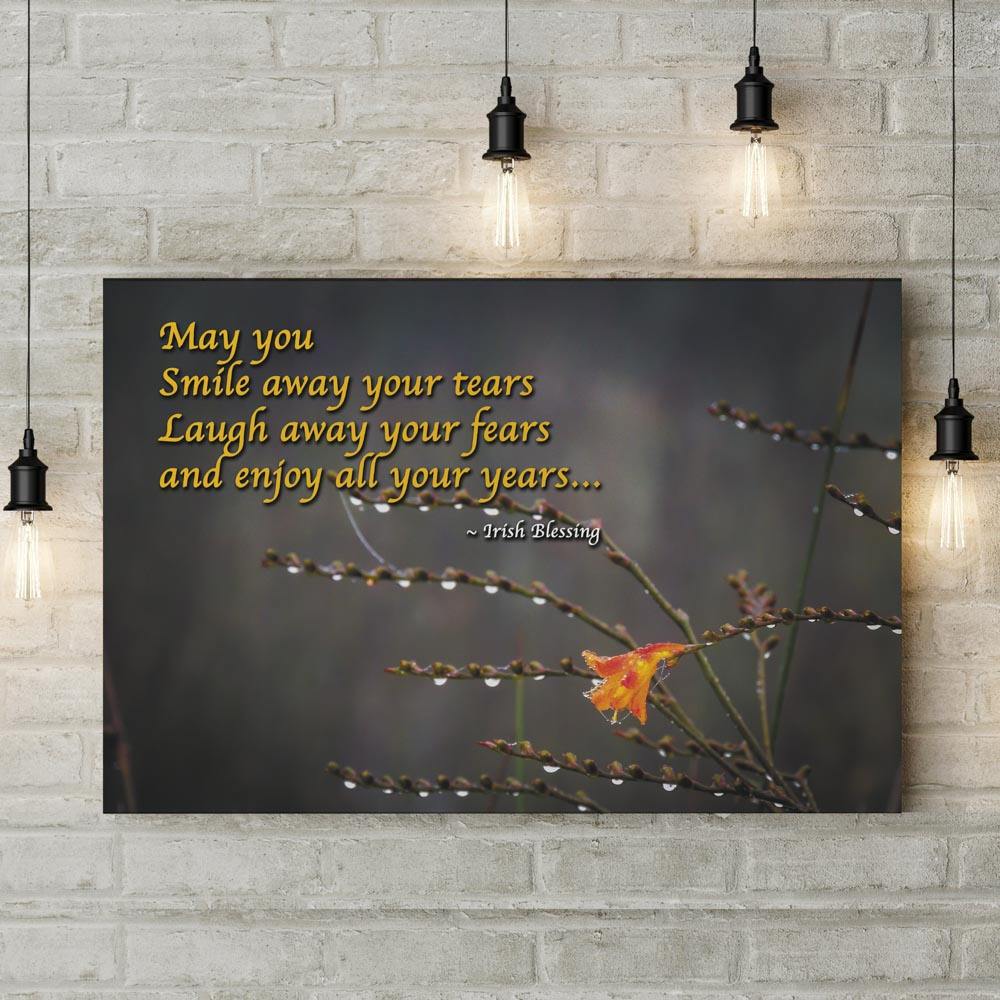 Irish Blessing Print – May you smile away your tears - James A. Truett - Moods of Ireland - Irish Art