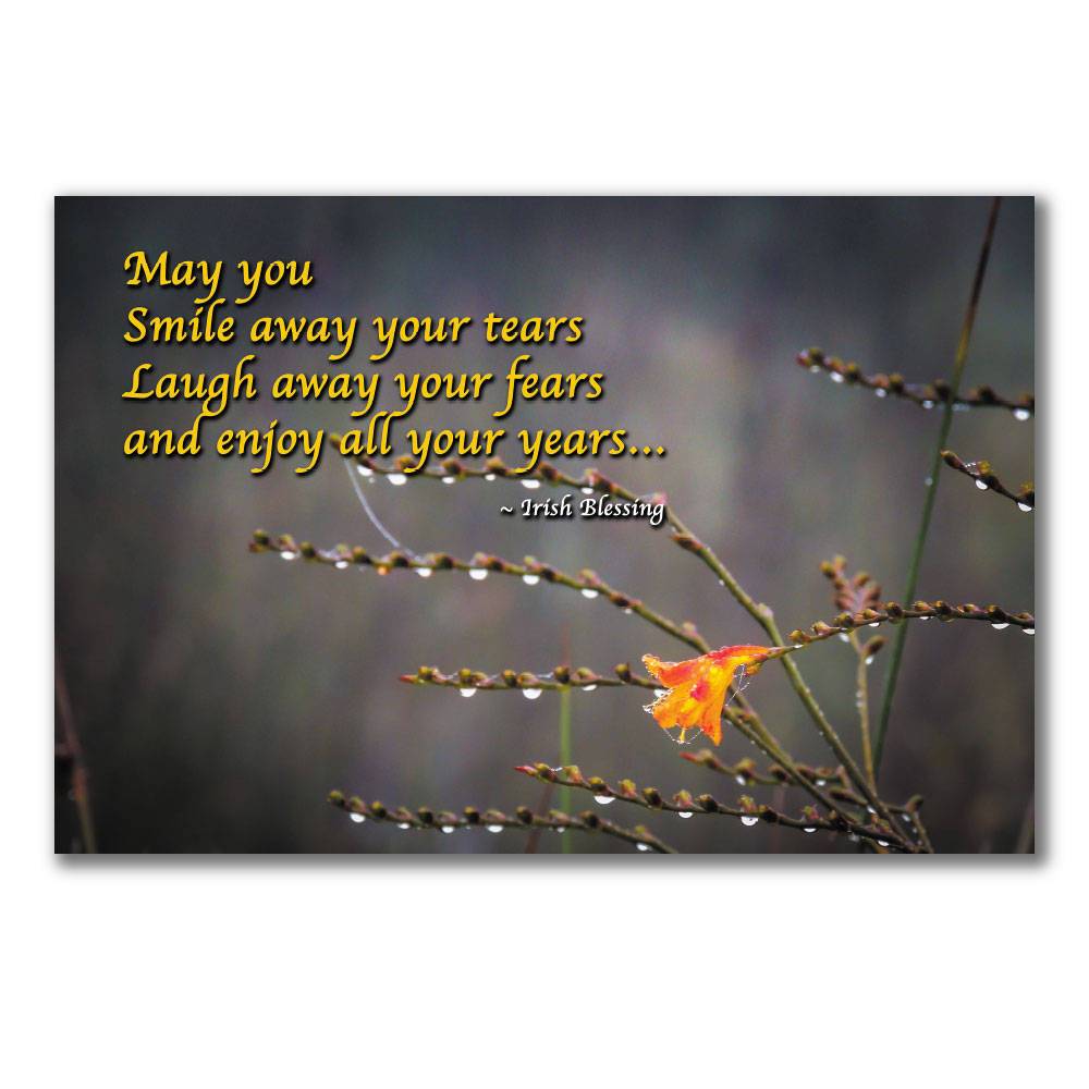 Irish Blessing Print – May you smile away your tears - James A. Truett - Moods of Ireland - Irish Art